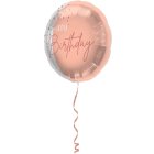 Folieballon Happy Birthday Lush Blush