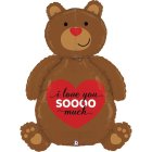 I Love You So Much Bamse Folieballon