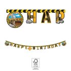 Byggeplads Happy Birthday Guirlande