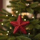 Stjerne Juletræspynt Rød