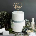 Bryllup Love Kagetopper i Træ