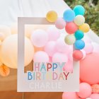 Personlig Happy Birthday Selfie Prop Ramme