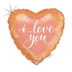 I Love You Hjerte Folieballon