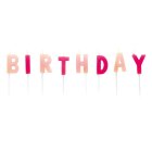Birthday Kagelys Lyserød
