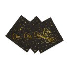 Pop the Champagne Servietter Sort/Guld