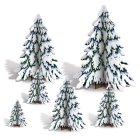 Sneklædte Juletræer Centerpieces