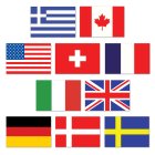 Internationale Flag Udskæringer