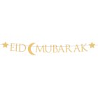 Eid Mubarak Guirlande Guld