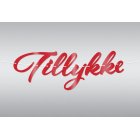Guirlande Tillykke Rød