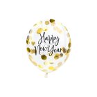 Happy New Year Konfetti Balloner Guld