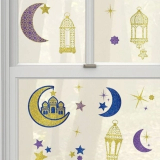 Eid Mubarak Vinduesklistermærker