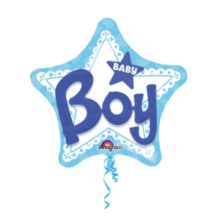Baby Boy Stjerne Folieballon