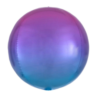 Orbz Folieballon Ombre Lilla/Blå