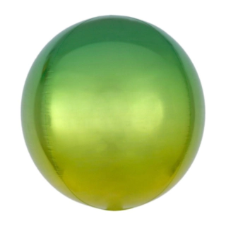 Orbz Folieballon Ombre Grøn/Gul