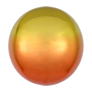 Orbz Folieballon Ombre Gul/Orange
