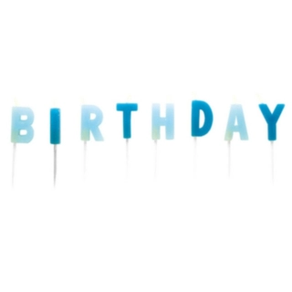 Birthday Kagelys Blå