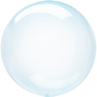 Transparent Rund Ballon Blå