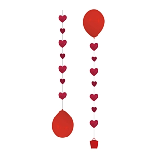 Hjerte Ballonhaler Rød