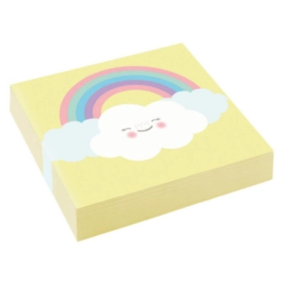 Rainbow And Cloud Servietter Gul