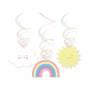 Rainbow And Cloud Swirls