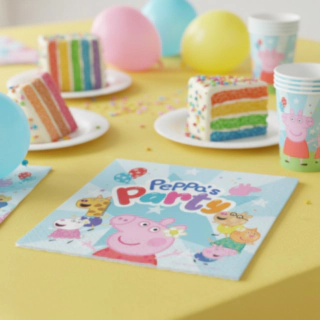 Gurli Gris® Peppa's Party Servietter