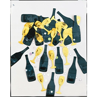 Champagneglas Flasker Konfetti