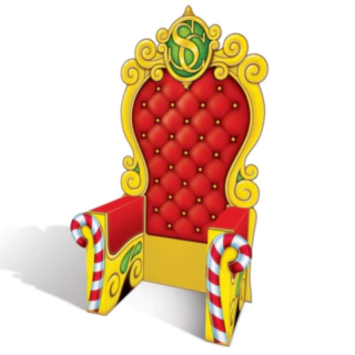 Julemandens Trone Photobooth Dekoration