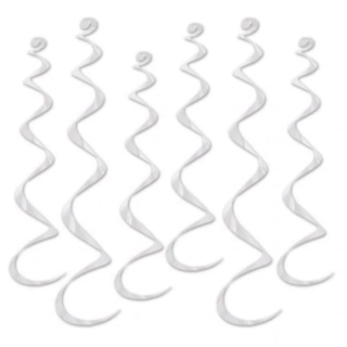 Metalliske Swirls Hvid