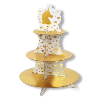 Unicorn Kagestand Guld