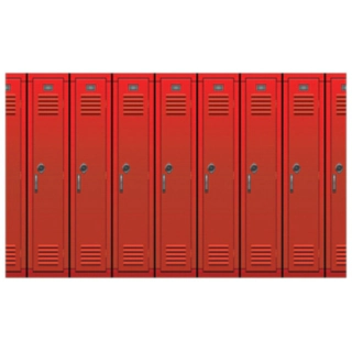 High School Locker Vægbaggrund