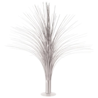 Metallisk Springvand Bordpynt Sølv