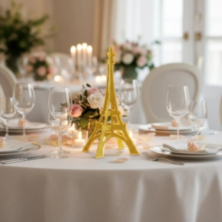 Eiffeltårn Centerpiece Guld