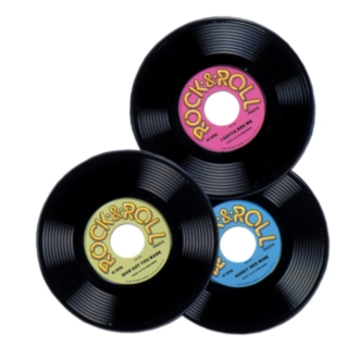 Dækkeservietter Rock & Roll LP