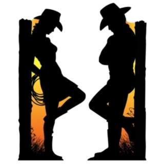 Western Silhuet Dekorationer