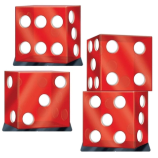 Casino Terning Dekorationer