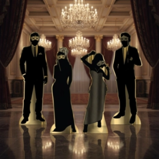 Masquerade Silhuet Dekorationer