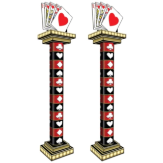 Casino Royal Flush Søjle Dekorationer