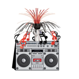 Boom Box Borddekoration