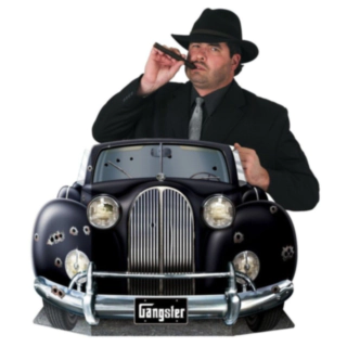 20'er Gangster Bil Photobooth
