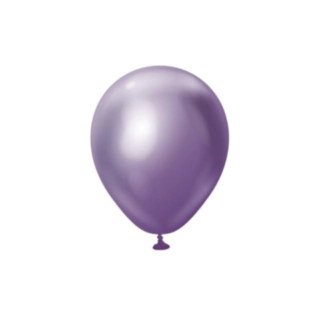 Premium Mini Latexballoner Chrome Lilla
