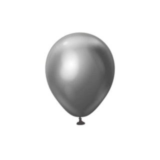 Premium Mini Latexballoner Chrome Space Grey