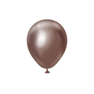 Premium Mini Latexballoner Chrome Chocolate