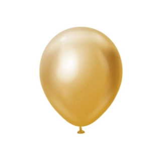 Premium Latexballoner Chrome Guld