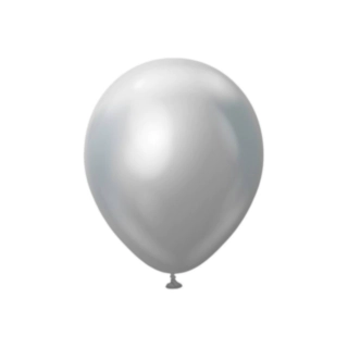 Premium Latexballoner Chrome Sølv