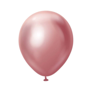 Premium Mellemstore Latexballoner Chrome Pink