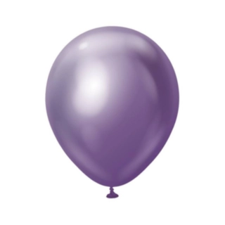 Premium Mellemstore Latexballoner Chrome Lilla