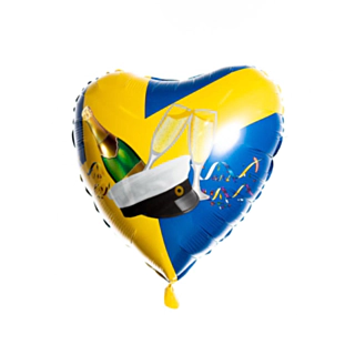 Hjerte Svensk Studenten Folieballon