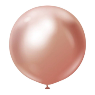 Premium Kæmpe Latexballoner Chrome Rosaguld