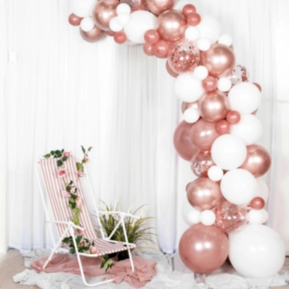 Deluxe Ballonbue DIY Krom Rosaguld