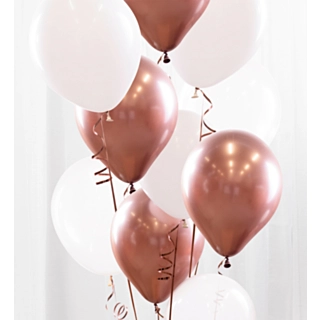 Ballonbuket Rosaguld